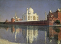 Mausoleum Taj Mahal Fine Art Print by Wassili Werestschagin