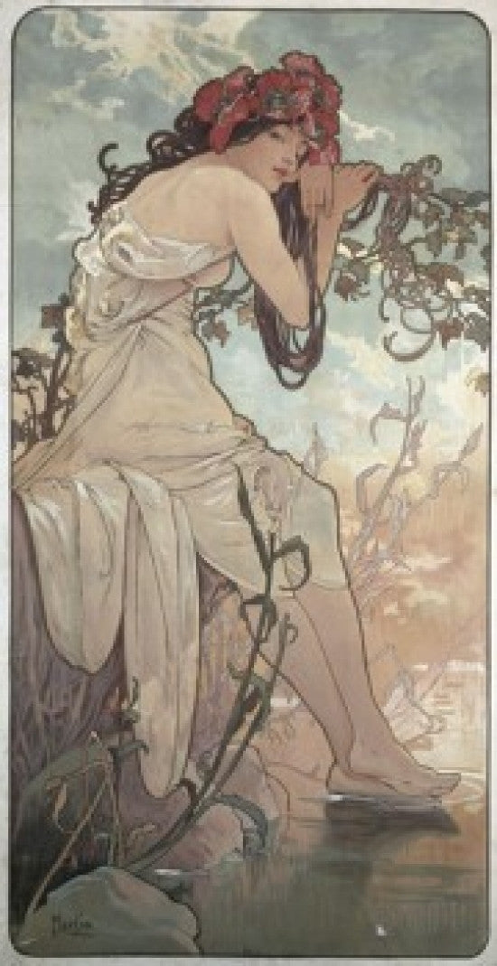 Four Seasons - Summer Fine Art Print by Alphonse Mucha