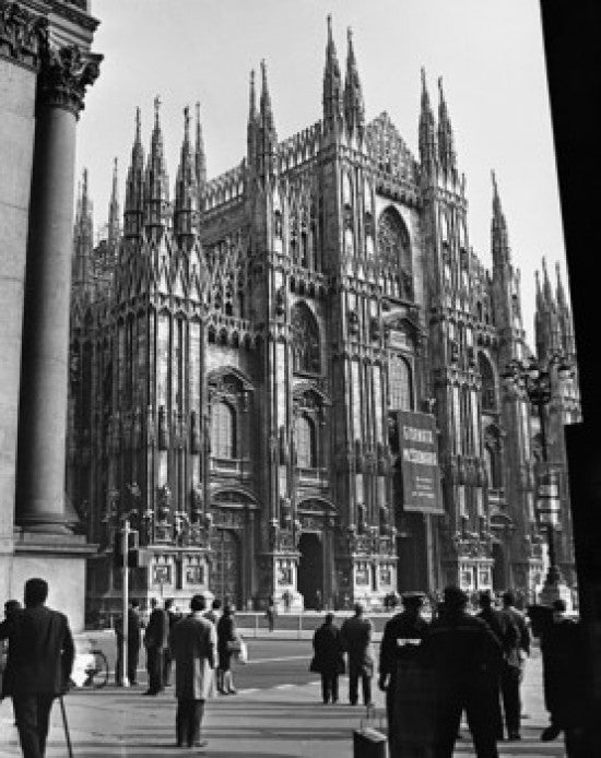 Low Angle View of Cathedral - Piazza Del Duomo, Milan Fine Art Print