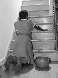 Maid Cleaning 1941 - Fine Art Print by Jack Delano