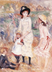 Children at the Seashore Fine Art Print by Pierre-Auguste Renoir