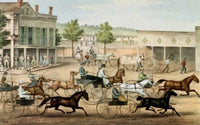 Going to the Trot Currier & Ives Fine Art Print