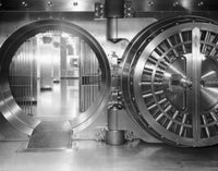Open Door of Bank Vault Fine Art Print - Multiple Sizes Available