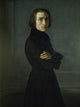 Portrait of Franz Liszt Fine Art Print by Karl Ernst Rodolphe Lehmann