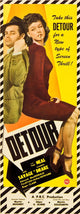 Detour Movie Poster Print featuring Tom Neal & Ann Savage (1945)