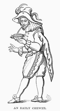 Tobacco Chewing Fine Art Print - Nan Early Tobacco Chewer, C1600 | Granger Collection