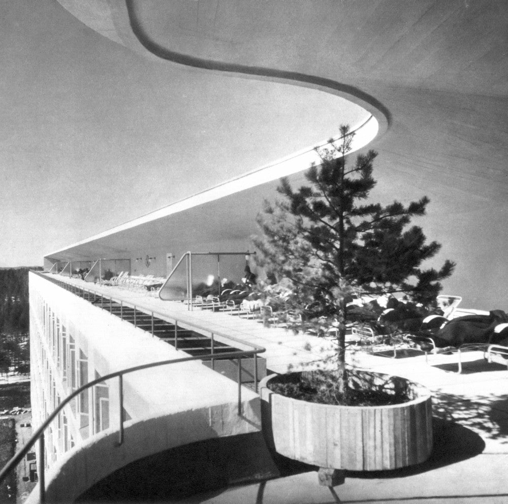 Aalto: The Terrace of the Sanitarium at Paimo Fine Art Print by Alvar Aalto