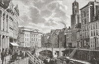 The Oudegracht in 19th Century Utrecht Fine Art Print