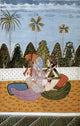 Kama Sutra 18th Century Indian Miniature Painting Poster Print