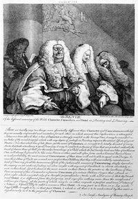 Hogarth: The Bench - Satirical Engraving Fine Art Print (1758)