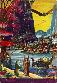 Science Fiction Cover Fine Art Print - American Magazine Back Cover 1941 by Granger Collection