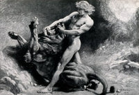 Samson and the Lion Fine Art Print by Leon Joseph Florentin Bonnat