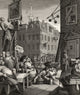 Beer Street and Gin Lane Fine Art Print by Hogarth - 1833
