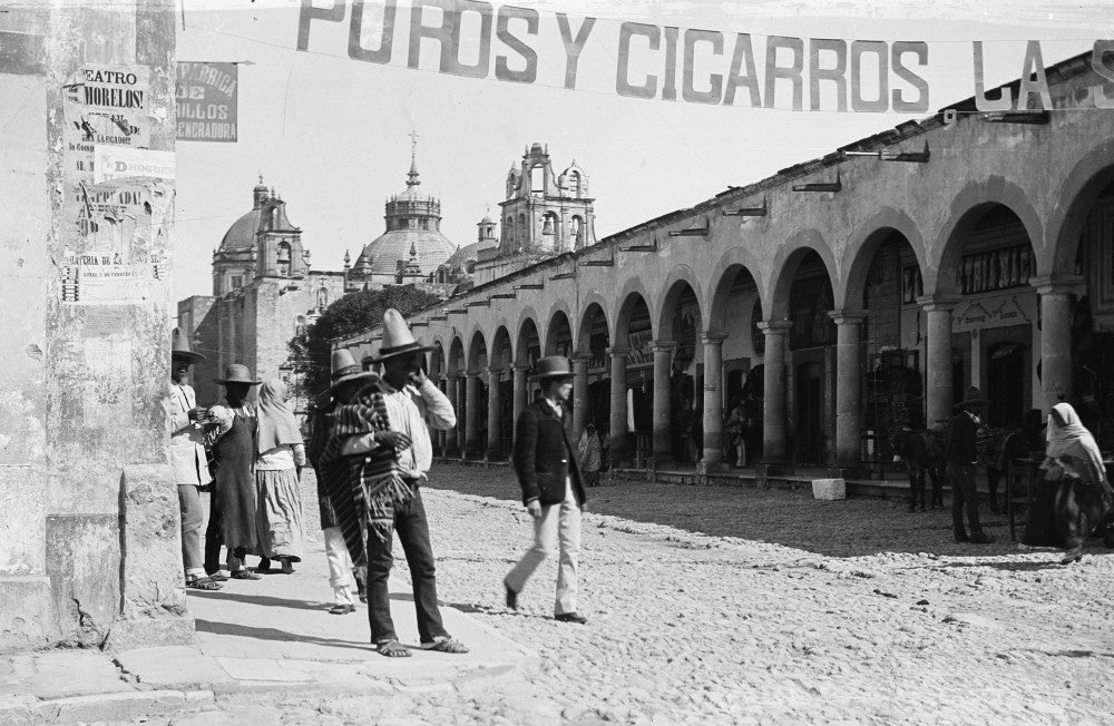 Market Scene in Aguascalientes, Mexico - Fine Art Print by William Henry Jackson