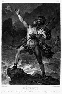 Metabus and Camilla Fine Art Print - 19th Century Engraving