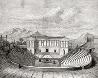 The Ancient Greek Theatre at Segesta, Sicily Fine Art Print by Ken Welsh