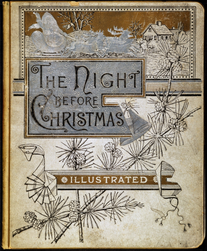 The Night Before Christmas Fine Art Print - 1883 Cover by Clement Clarke Moore