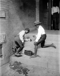 Boys Shooting Craps, C1901 – African American Urban Life Photograph