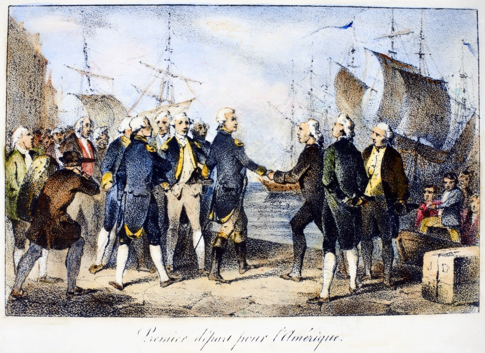 Lafayette's Departure for America 1777 Fine Art Print