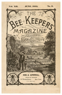 June 1884 Bee Keeping Fine Art Print - Volume 12, Issue 6