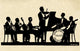 Silhouette of Edgar Dowell's Dance Orchestra Fine Art Print by H.L. Oakley