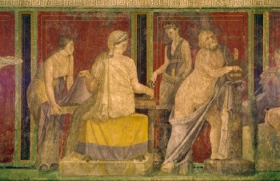 Roman Fresco from Pompeii - Villa of the Mysteries Poster Print