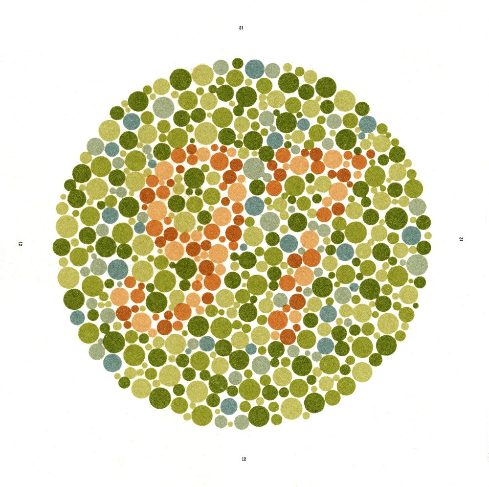 Ishihara Color Blindness Test Fine Art Print by Science Source