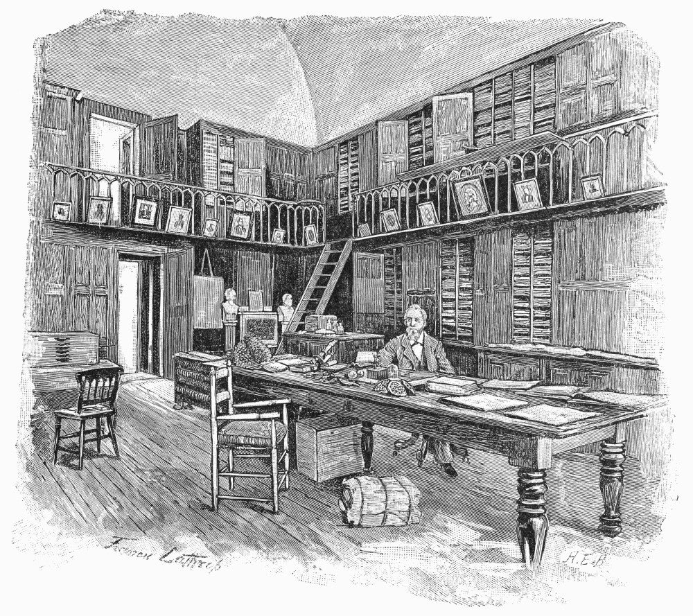 Asa Gray American Botanist Fine Art Print - Herbarium Engraving, 1884