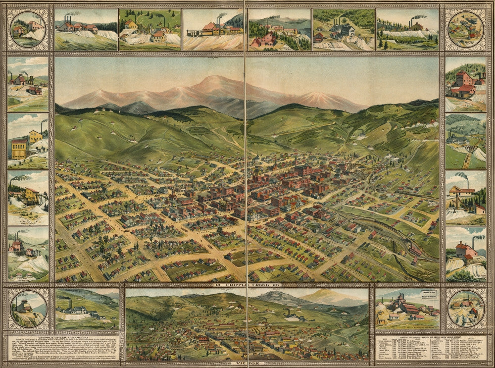 Cripple Creek, Colorado, 1896 Fine Art Print