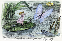 Thumbelina Rides on the Waterlily Leaf Fine Art Print by Henry J. Ford