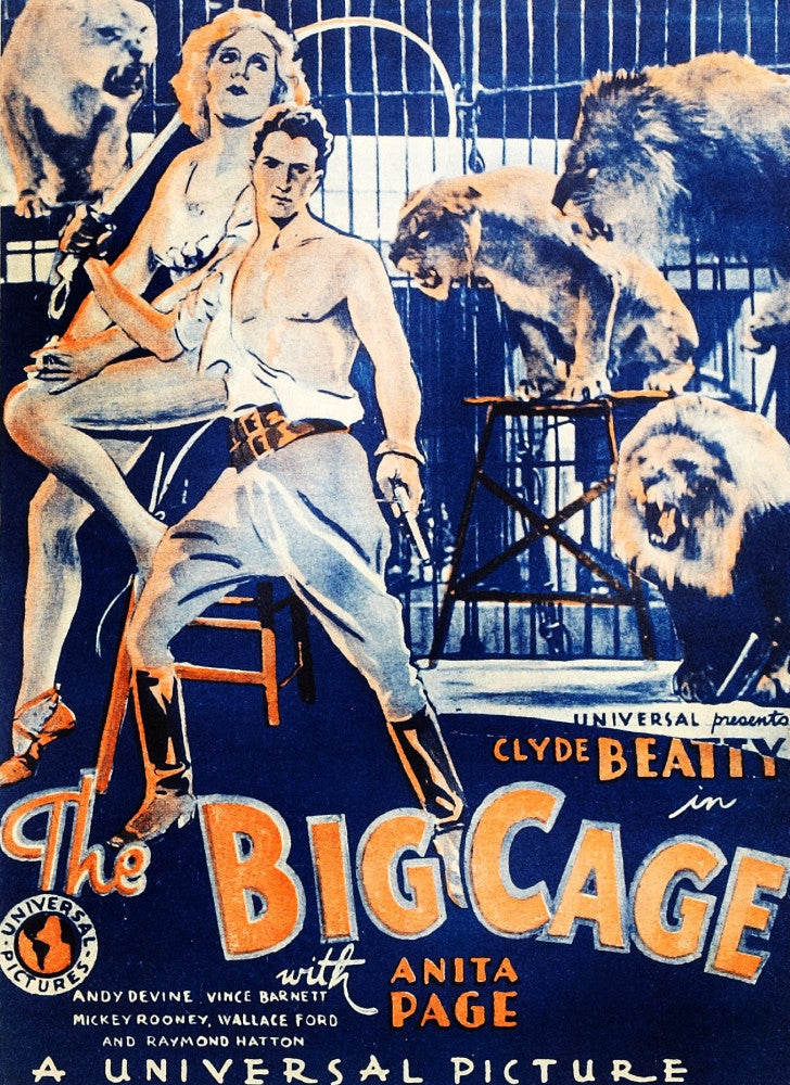 The Big Cage Movie Poster Art Print - 1933 Classic Film