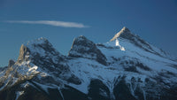 Snow-Covered Mountains - Three Sisters Poster Print from Canmore, Alberta