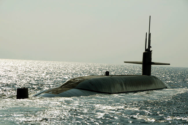 USS Maryland Ballistic Missile Submarine Fine Art Print by Stocktrek Images