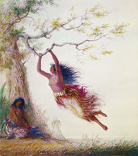 Shoshone Girl Watercolor Print by Alfred Jacob Miller