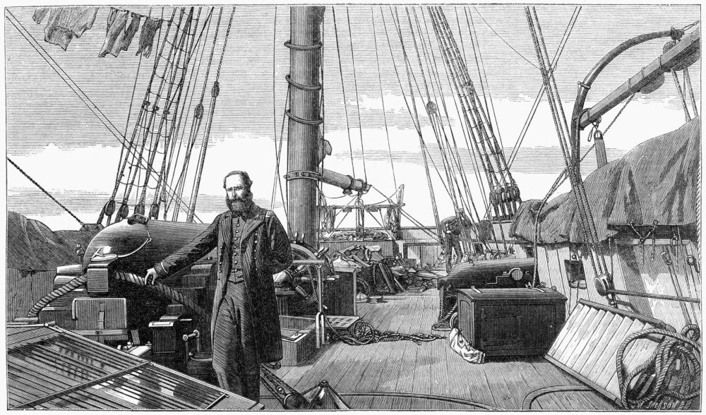 Civil War Engraving of Css Alabama - Fine Art Print