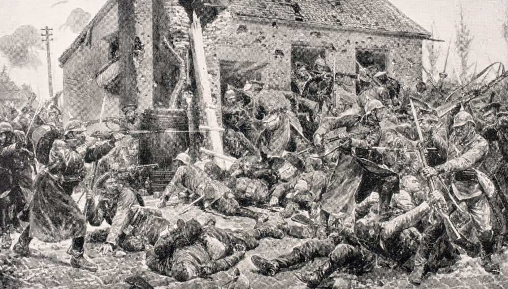 Coldstream Guards Action at Landrecies August 24, 1914 Fine Art Print
