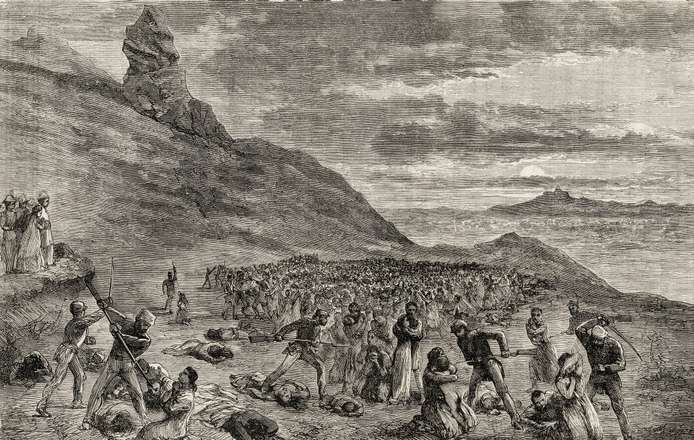 The Persecution and Massacre of Christians in Madagascar (1849) Fine Art Print by Ken Welsh