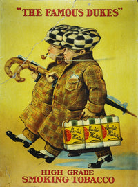 Tobacco Advertising Poster Featuring Benjamin and James Duke, 1885