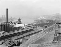 Pittsburgh Steel Mill Photograph Print - Granger Collection
