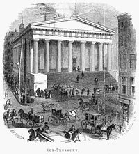 Wall Street 1865 Wood Engraving Fine Art Print by Granger Collection