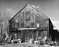 Facade of an Abandoned Blacksmith Shop Fine Art Print