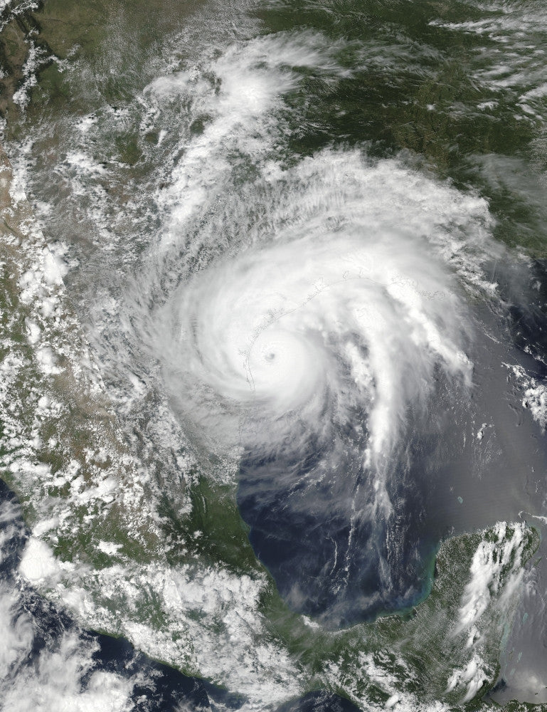 Hurricane Harvey Satellite View Fine Art Print by Stocktrek Images