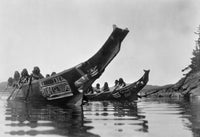 Kwakiutl Canoes Fine Art Print by Edward S. Curtis | Posterazzi