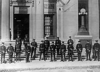 Sacco & Vanzetti 1927 Courthouse Riot Squad Photograph Print