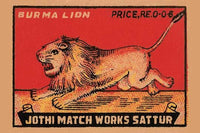 Burmese Lion Poster Print - Jothi Match Works Icon