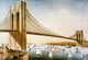 Brooklyn Bridge Fine Art Lithograph Print by Currier & Ives
