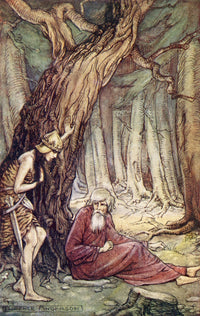 Boadicea and the Druid Fine Art Print by Florence Anderson
