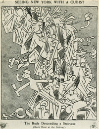 Seeing New York with a Cubist – The Rude Descending a Staircase Fine Art Print
