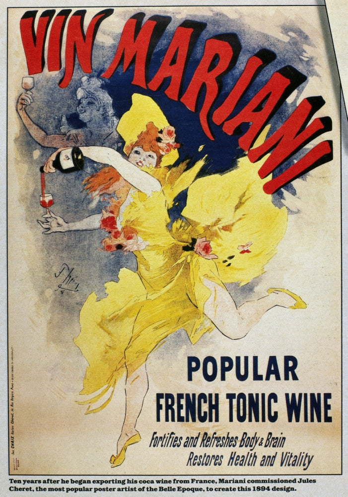 Vin Mariani French Tonic Wine Advertisement Poster Print by Jules Cheret