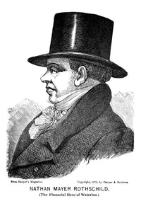 Nathan Meyer Rothschild Wood Engraving Fine Art Print - 1873